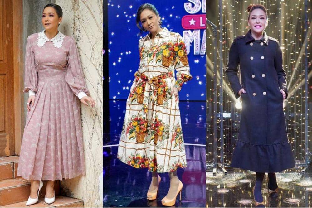 9 Inspirasi Dress ala Maia Estianty, Bernuansa Vintage yang Berkelas!