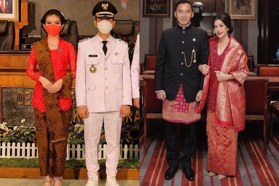 9 Gaya Kebaya Selvi Ananda vs. Aliya Rajasa, Style Apik Mantu Presiden