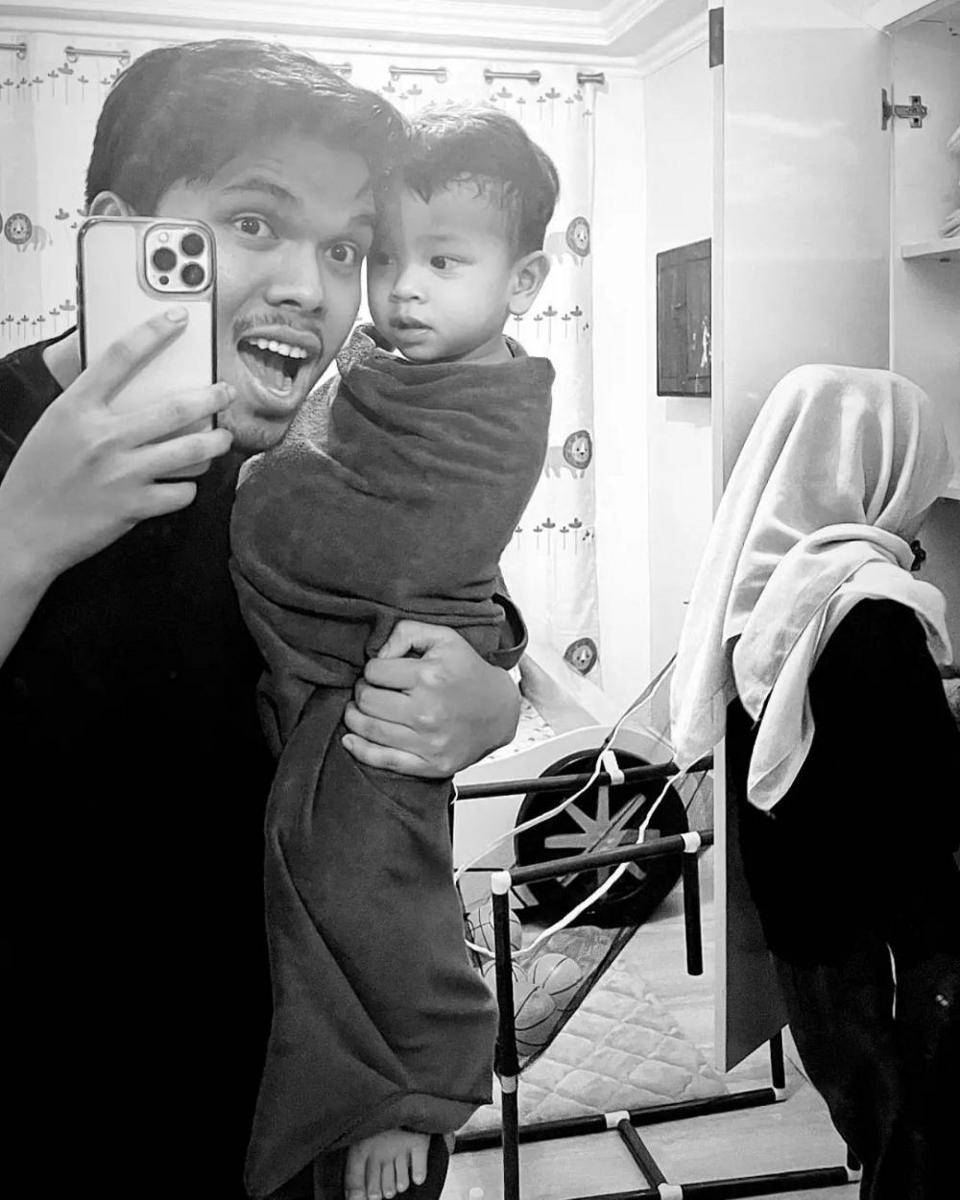 Thariq Halilintar momong Gala (instagram.com/galaasky.official)