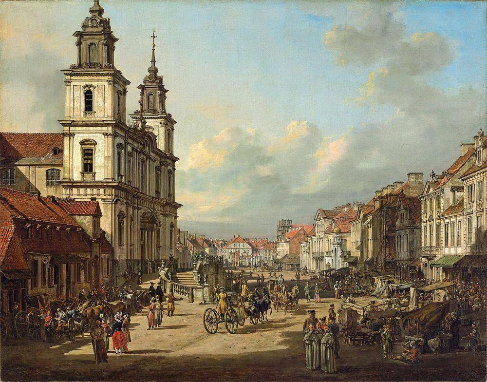Lukisan kota Warsawa era Persemakmuran Polandia-Lithuania (Wikimedia.org/Stanislaus Augustus Poniatowski)