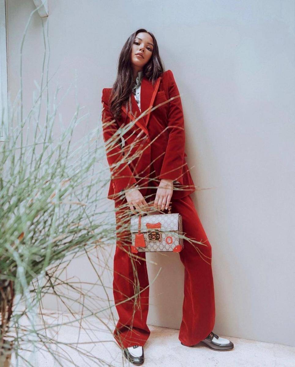 inspirasi outfit one set ala Alyssia Daguise (instagram.com/alyssiadaguise)