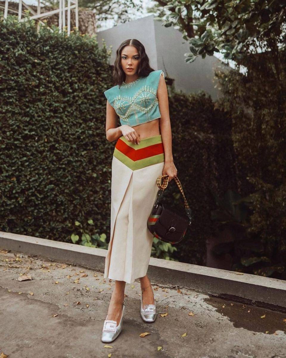 inspirasi outfit one set ala Alyssia Daguise (instagram.com/alyssiadaguise)