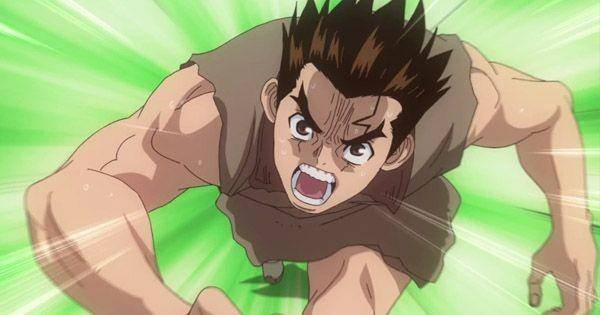 Taiju saat mengetahui Senku dalam bahaya ( Dok. TMS Entertaiment / Dr. Stone )