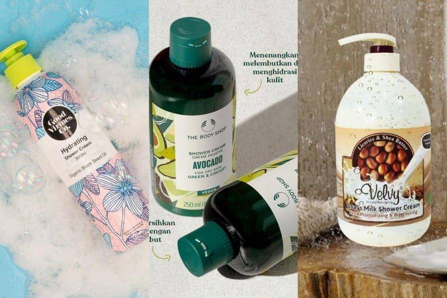rekomendasi shower cream (instagram.com/goodvirtues.co.id|instagram.com/thebodyshopindo|instagram.com/velvybeauty)