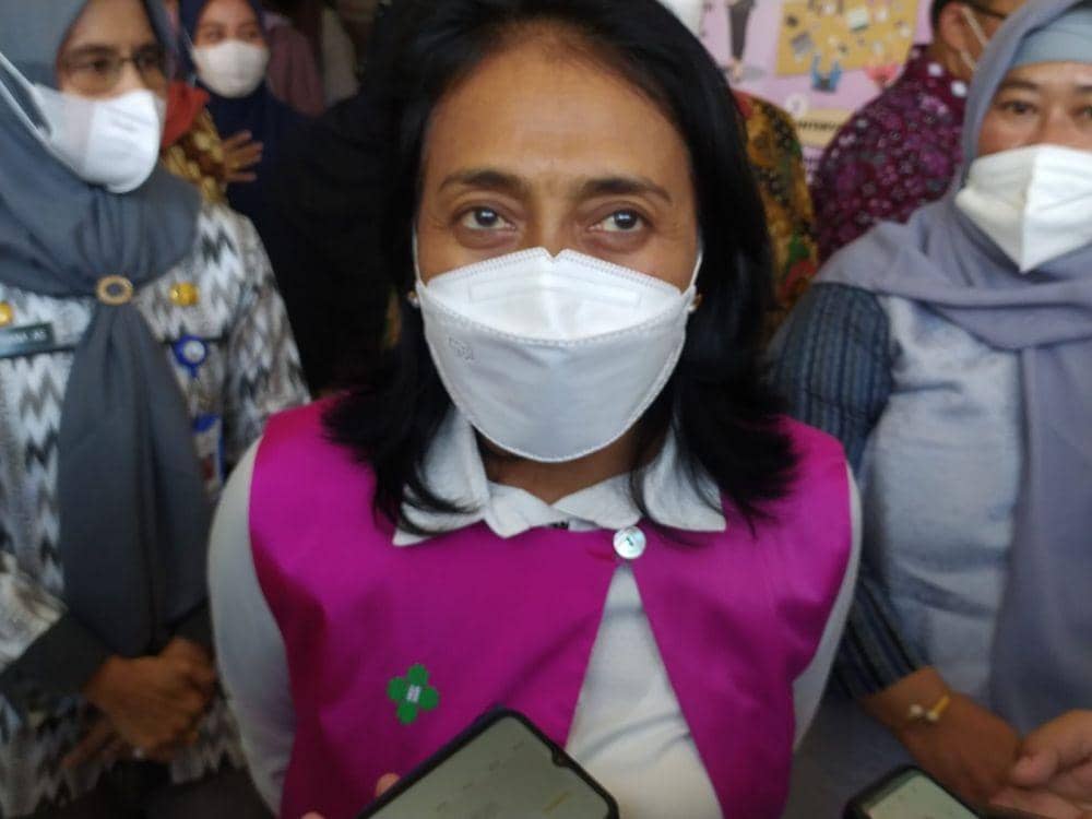 Menteri PPPA Bintang Puspayoga dalam kunjungannya ke Makassar. (Istimewa)