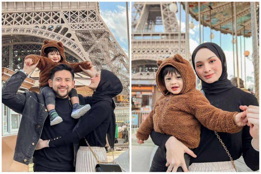 Sabrina Sosiawan dan keluarga di Paris. (instagram.com/sabrinasosiawan)