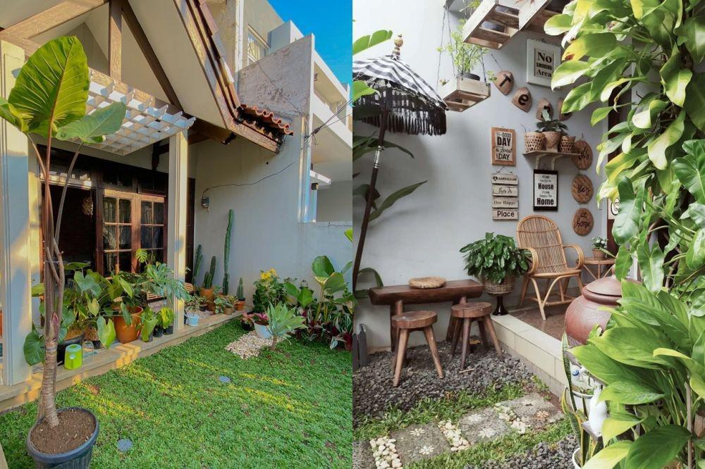 9 Desain Taman Mungil untuk Teras Depan Rumah, Asyik buat Berjemur