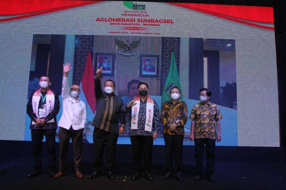 Seminar 'Membangun Aglomerasi Sumbagsel untuk Nusantara-Indonesia' di Fairmont Hotel Senayan, Jakarta, Sabtu (12/3/2022). (IDN Times/ Istimewa)