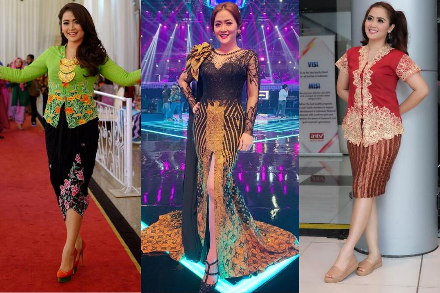 11 Inspirasi Kebaya Vega Darwanti, Beragam Gayanya Begitu Modis