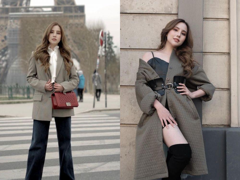 9 Potret Stylish Agatha Chelsea di Paris, Netizen: Emily in Paris?