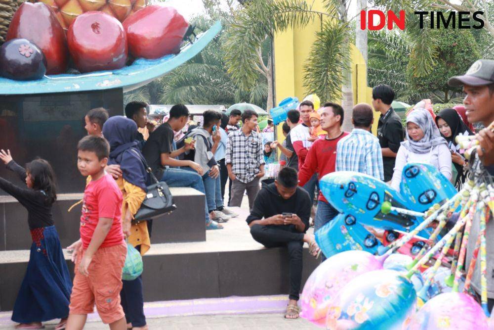 Situasi Taman buah Lubukpakam sebelum pandemi Covid-19 (IDN Times/Yurika Febrianti)