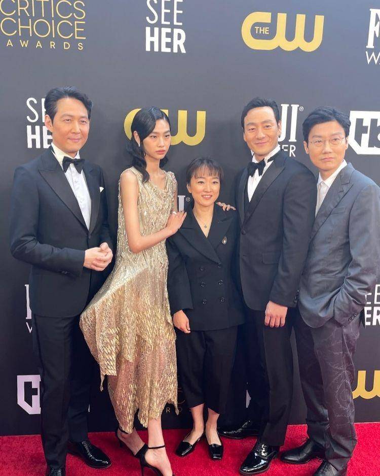 Lee Jung-jae, HoYeon Jung, Park Hae-so (instagram.com/haesoopark_official)