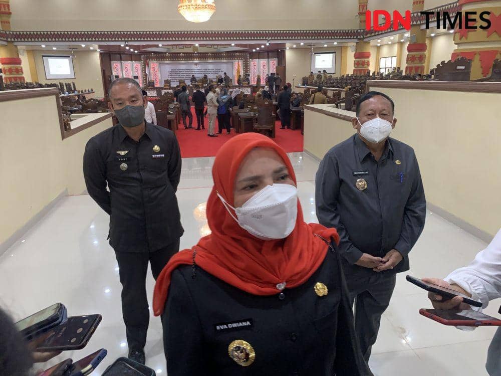 Wali Kota Bandar Lampung, Eva Dwiana. (IDN Times/Rohmah Mustaurida).