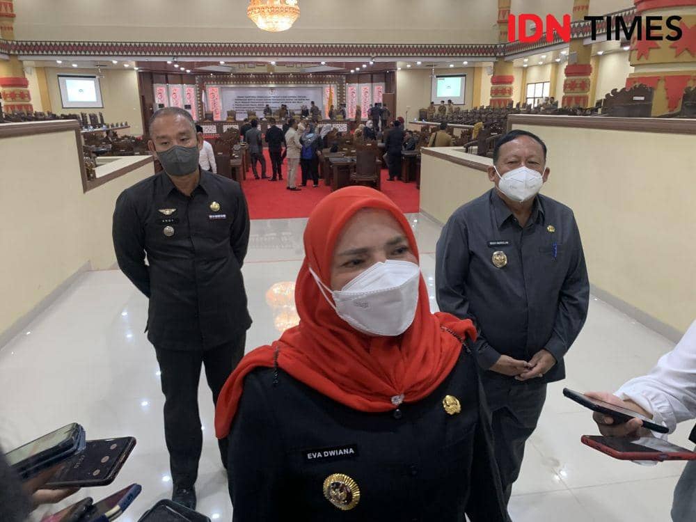 Wali Kota Bandar Lampung, Eva Dwiana. (IDN Times/Rohmah Mustaurida).