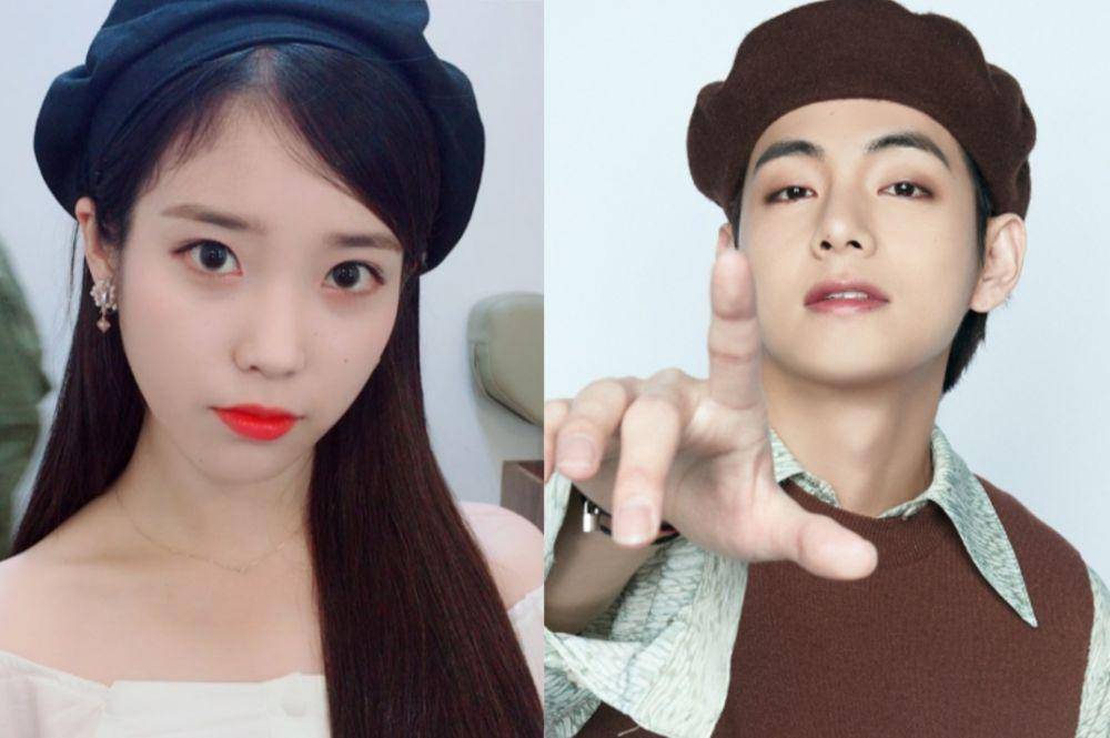 IU dan V BTS (instagram.com/dlwlrma | instagram.com/bts.bighitofficial)