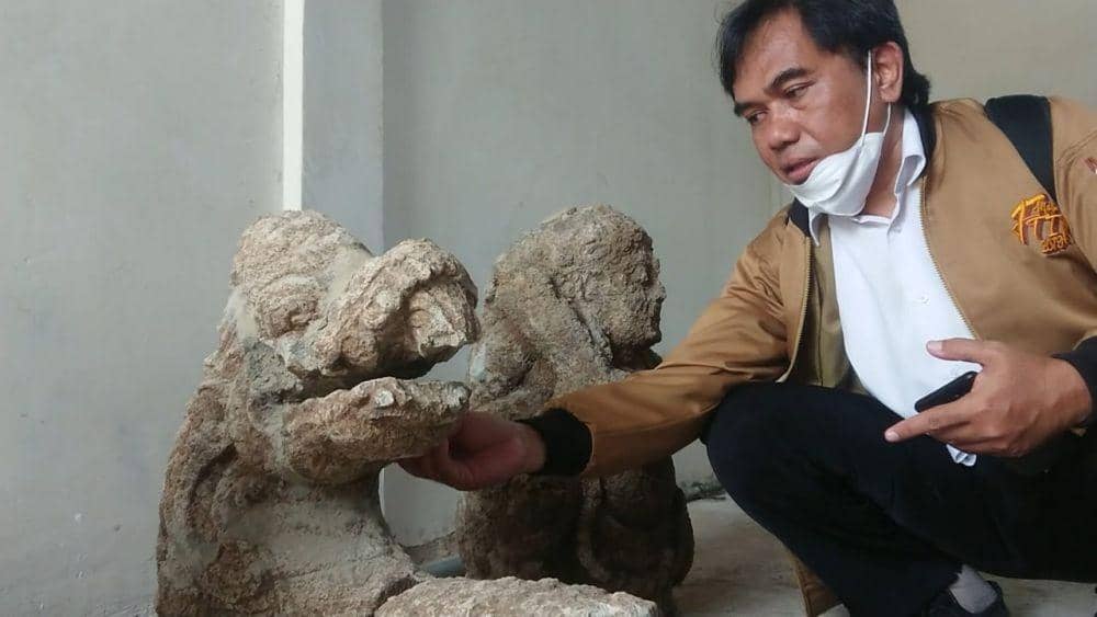 Arca Naga yang ditemukan oleh warga Tulungagung. IDN Times/ Bramanta Pamungkas