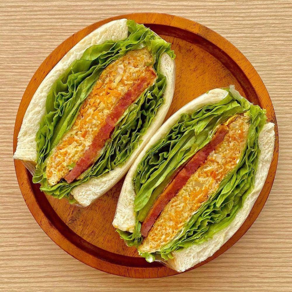 Ilustrasi sandwich telur (instagram.com/hannadietdiary)