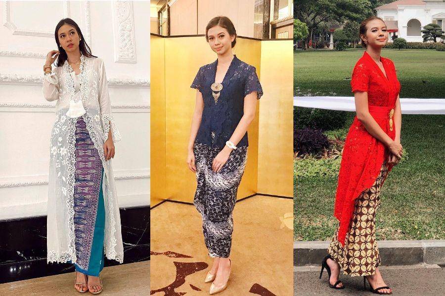 Kebaya ala Yuki Kato (instagram.com/yukikt)