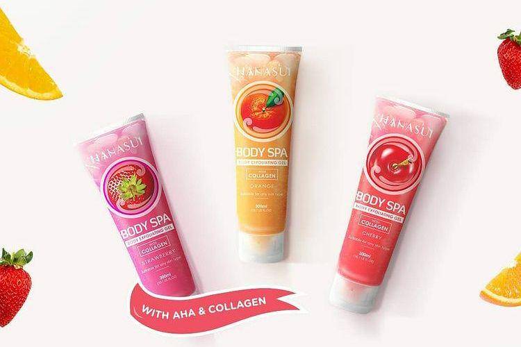 Hanasui Body Exfoliating Gel Strawberry with Collagen (instagram.com/officialhanasui)