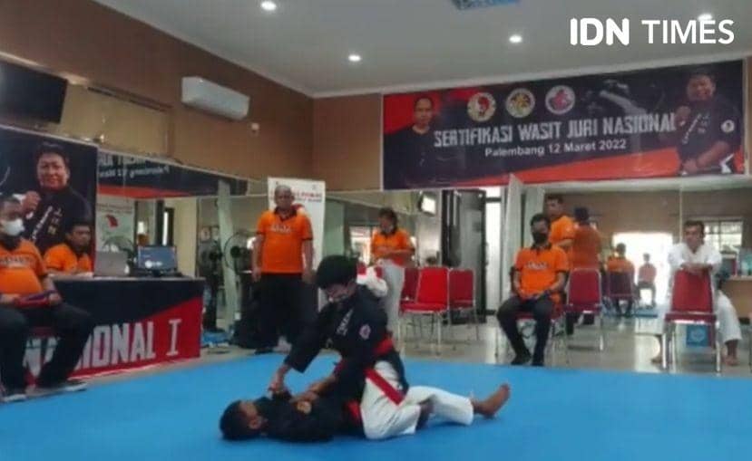 Yamabushi Indonesia Sumsel yang merupakan salah satu perguruan seni bela diri kempo (IDN Times/Feny Maulia Agustin)