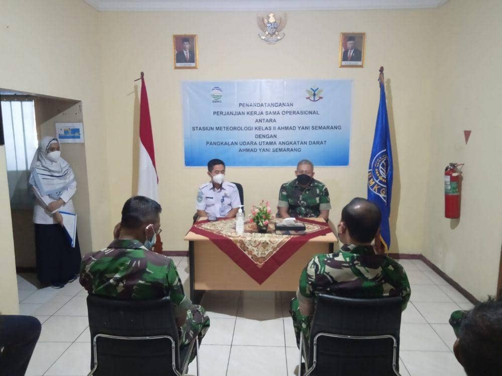 Kegiatan Lanumad TNI AD dan BMKG Meteorologi Ahmad Yani Semarang. (IDN Times/BMKG Meteorologi Ahmad Yani Semarang)