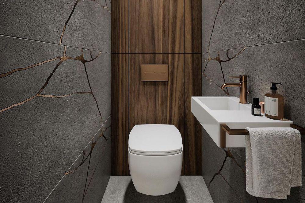 12 Ide Desain Powder Room Bergaya Minimalis hingga Modern