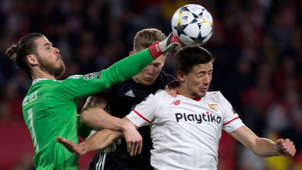 partai Sevilla melawan Manchester United di Liga Champions 2017/2018 (skysports.com)
