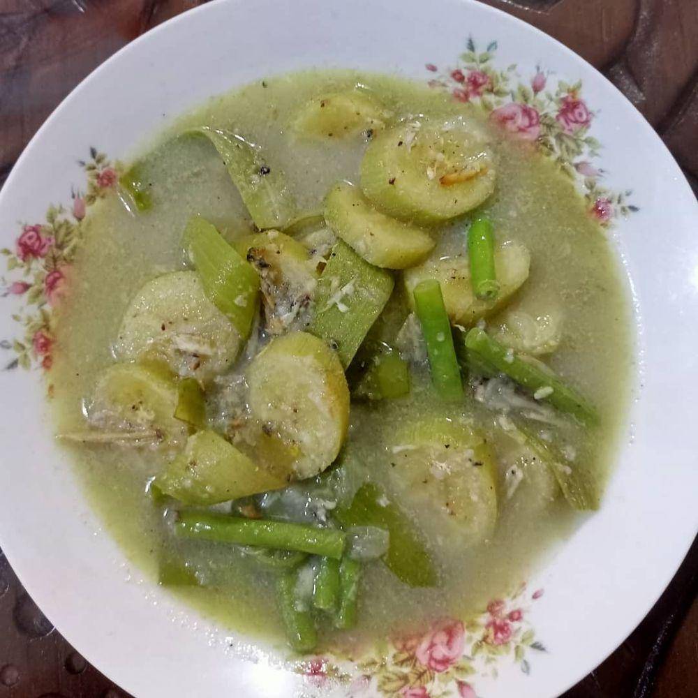 ilustrasi sayur pisang daun singkil (instagram.com/dapurbundazz)