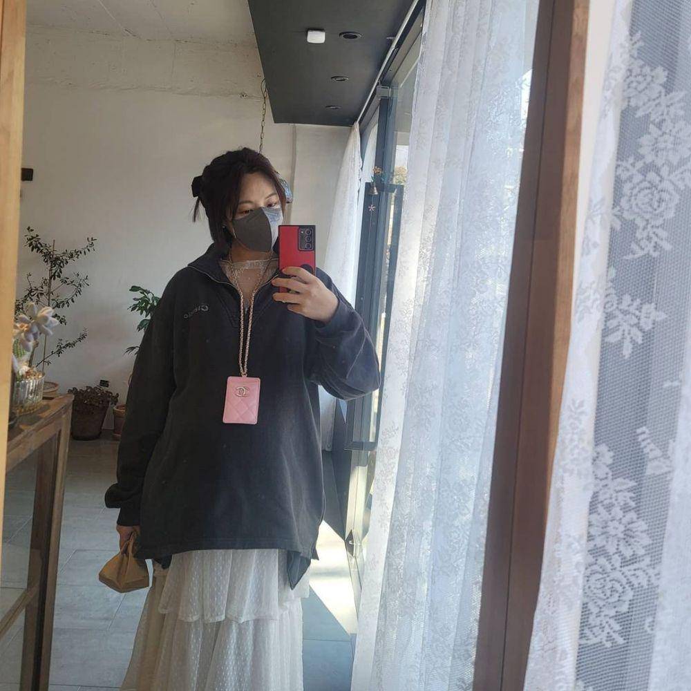 potret kehamilan kedua Hwang Jung Eum (instagram.com/jungeum84)