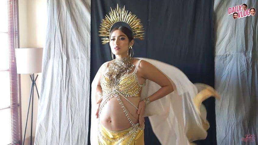 potret Jessica Iskandar saat jalani maternity photoshoot (youtube.com/Jessica Iskandar)