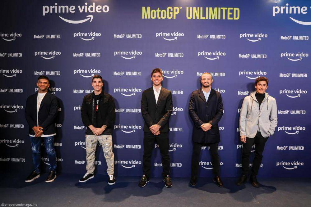 Para pembalap kelas utama saat pemutaran perdana docuseries MotoGP Unlimited. (motogp.com)