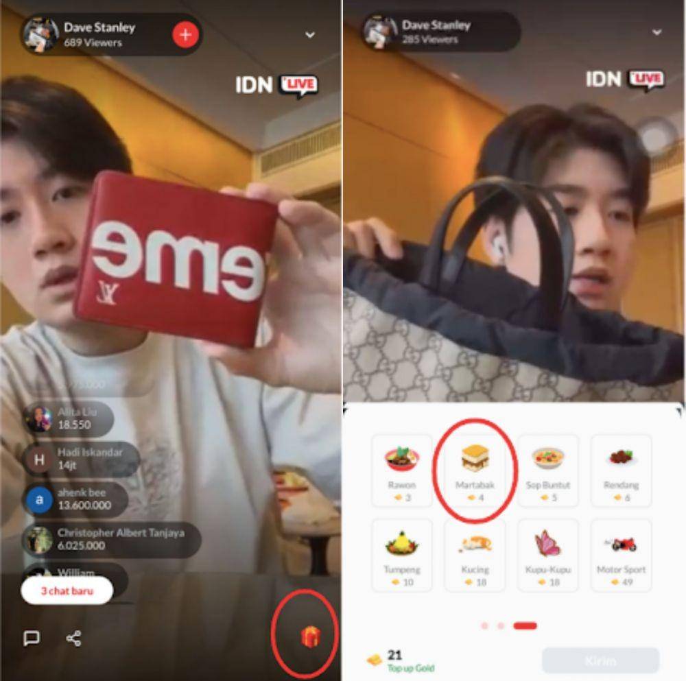 Dave Stanley, streamer IDN Live (Dok. IDN App)