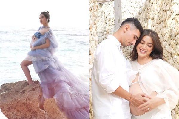 Pose di Tepi Pantai, 10 Pemotretan Maternity Jessica Iskandar