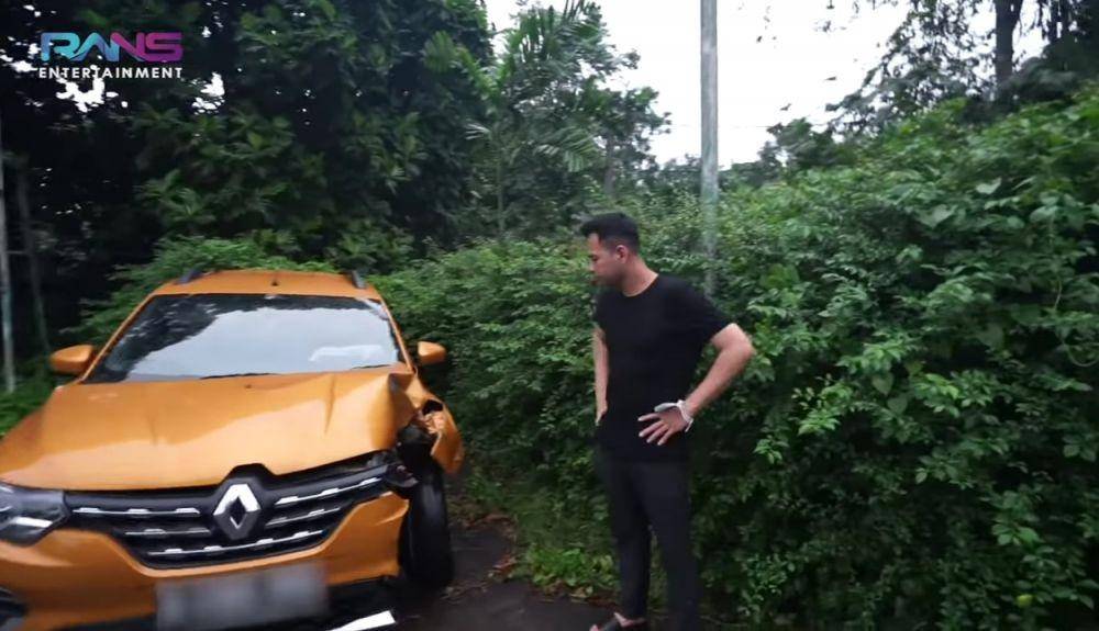 kecelakaan mobil Dimas Ahmad (youtube.com/Rans Entertainment)
