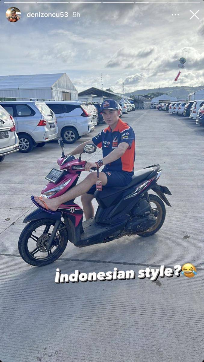 pembalap MotoGP santuy (instagram.com/denizoncu53)