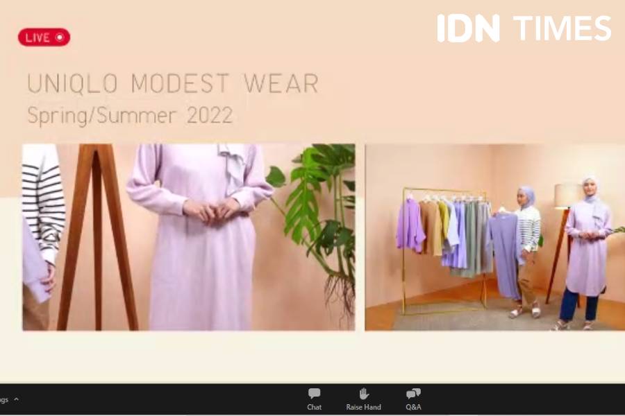 Liputan "Launch Event UNIQLO MODEST WEAR Spring/Summer 2022", Kamis (17/3/2022). IDN Times/Tyas Hanina