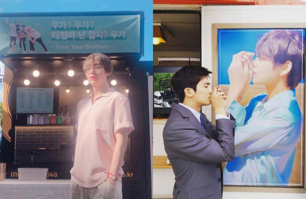 V BTS dan Park Hyung Sik (twitter.com/BTS_twt | instagram.com/phs1116)