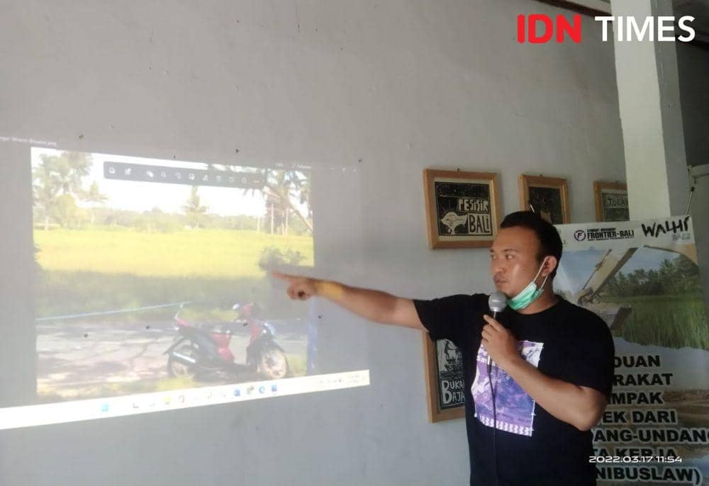Salah satu lokasi yang akan menjadi exit Tol di Werdhibuana, Mengwitani, Kabupaten Badung. (IDN Times / Ayu Afria)