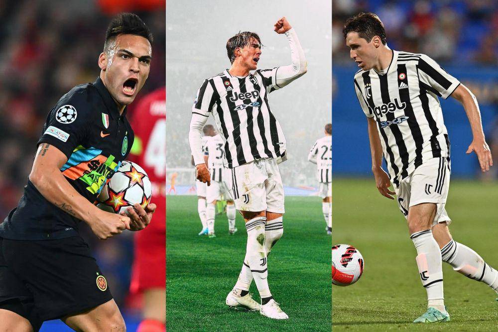 Lautaro Martinez, Dusan Vlahovic, dan Federico Chiesa (instagram.com/inter | instagram.com/vlahovicdusan | instagram.com/fedexchiesa)