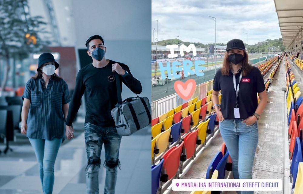 Donna Agnesia dan Darius Sinathrya di Mandalika (Instagram.com/darius_sinathrya/ | Instagram.com/dagensia/)