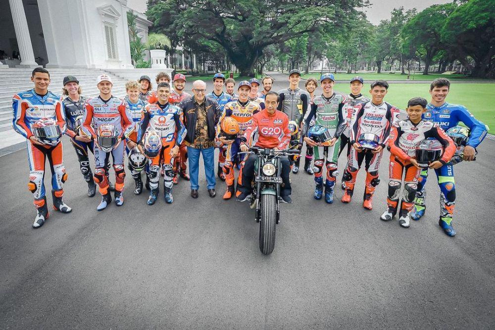 9 Potret Pembalap MotoGP Berfoto dengan Presiden Jokowi, Ada Idolamu?
