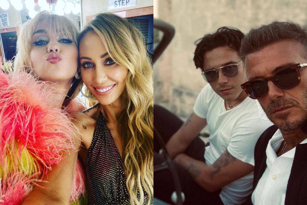Miley dan Tish Cyrus, Brooklyn dan David Beckham (instagram.com/tishcyrus | instagram.com/davidbeckham))