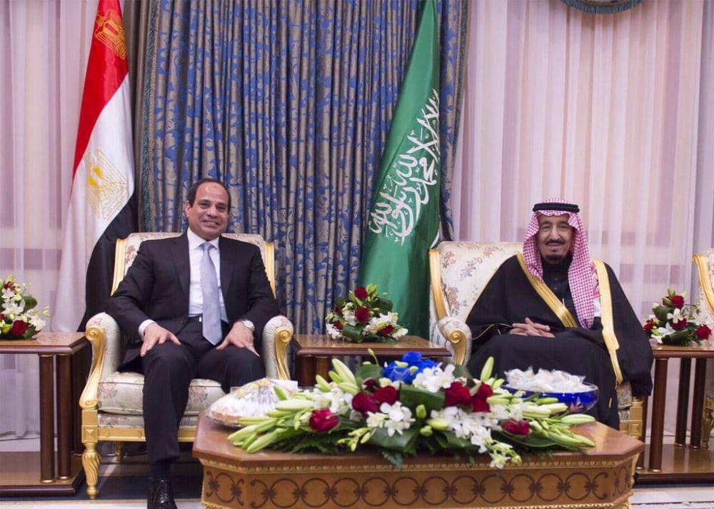Presiden Mesir Abdel Fattah Al-Sisi dan Raja Salman (twitter.com/KingSalman)