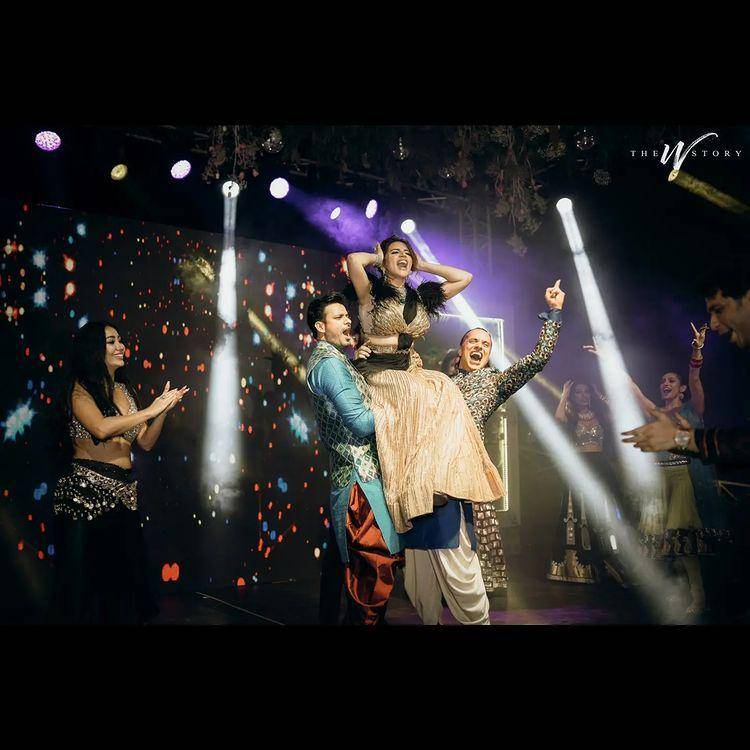 Sangeet Shama Sikander (The Wedding Story via instagram.com/shamasikander)