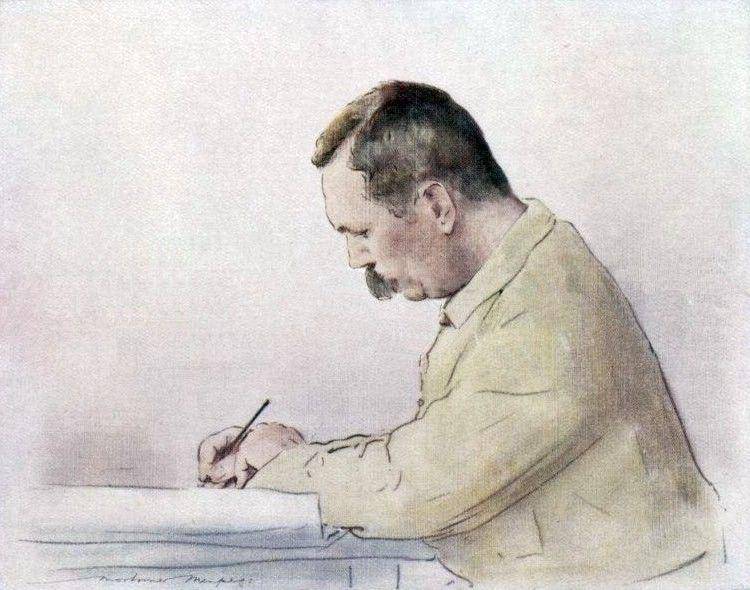 lukisan Sir Arthur Conan Doyle oleh Mortimer Menpes (commons.wikimedia.org)
