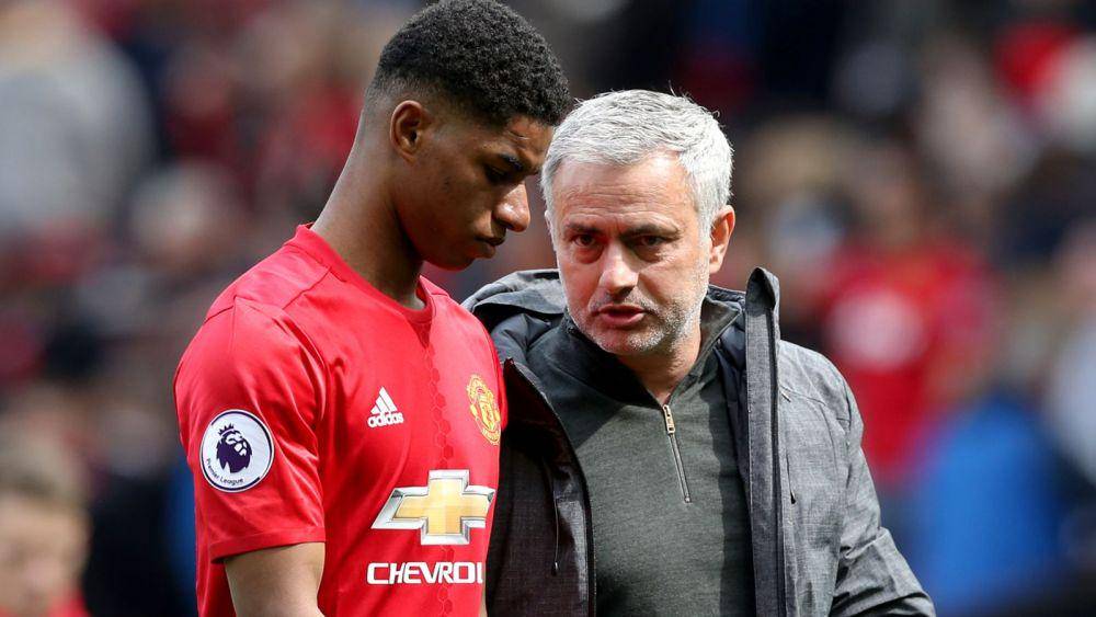 Marcus Rashford bersama Jose Mourinho (skysports.com)