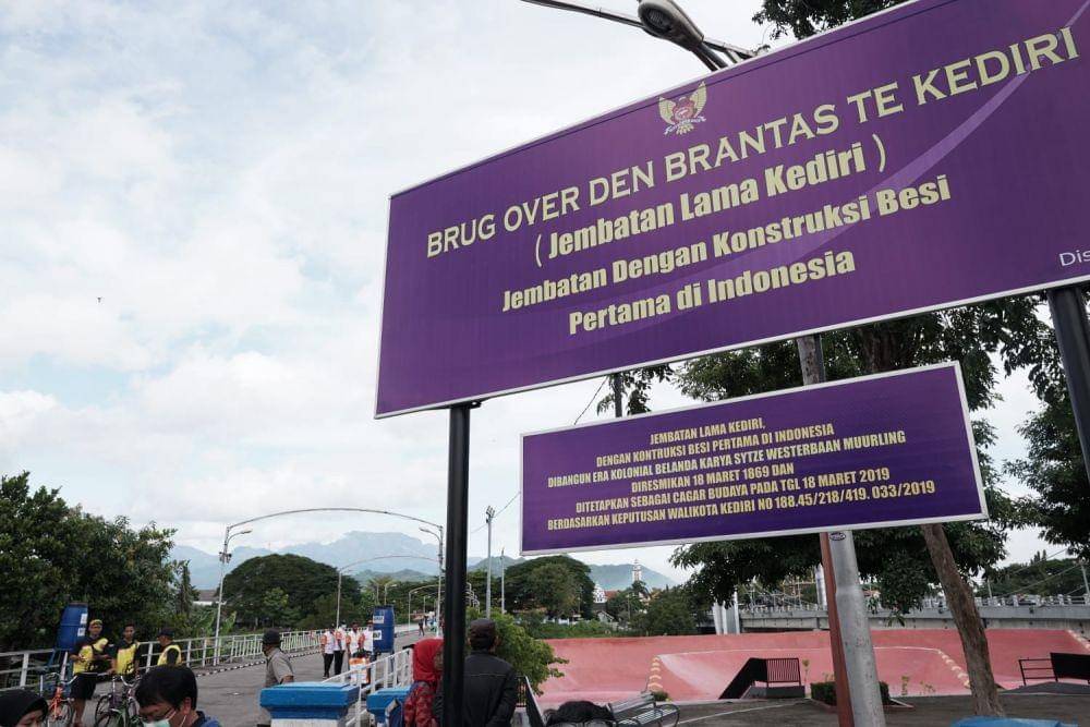 Jembatan Lama Kediri yang sudah berusia 153 tahun. IDN Times/ istimewa