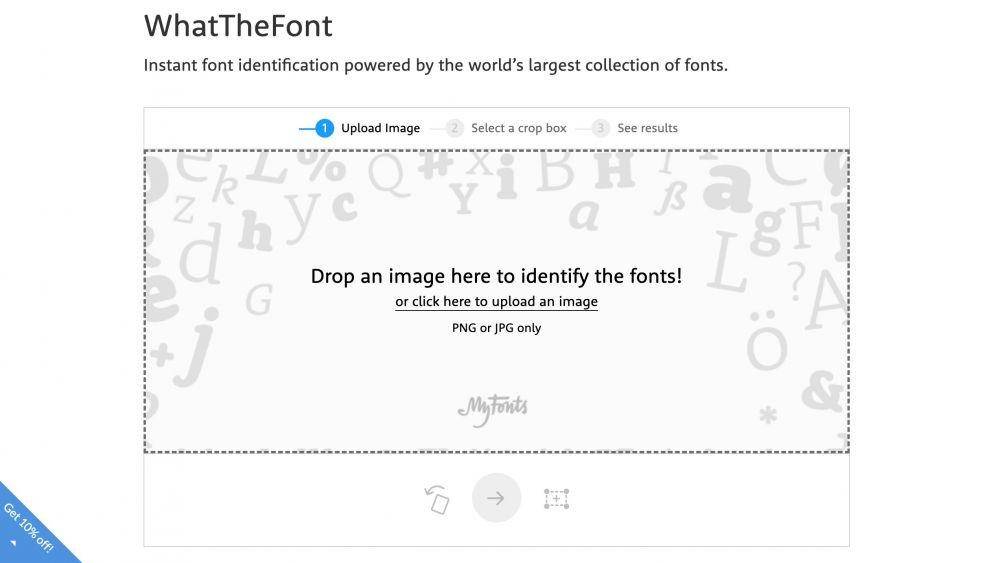 What The Font   (myfonts.com/WhatTheFont)