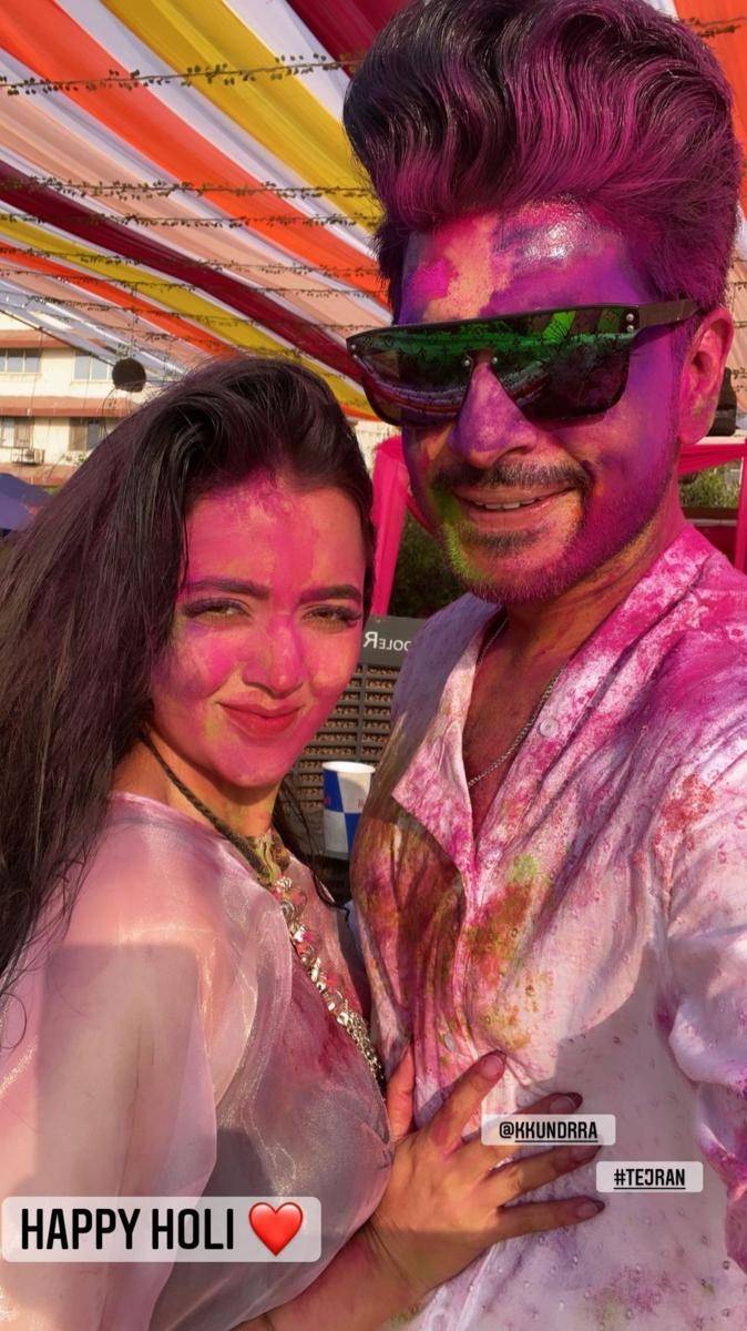 Festival Holi artis India (Instagram.com/tejasswiprakash/)