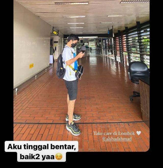 potret keberangkatan Alshad Ahmad ke Lombok (instagram.com/alshadtiara_supportsystem)